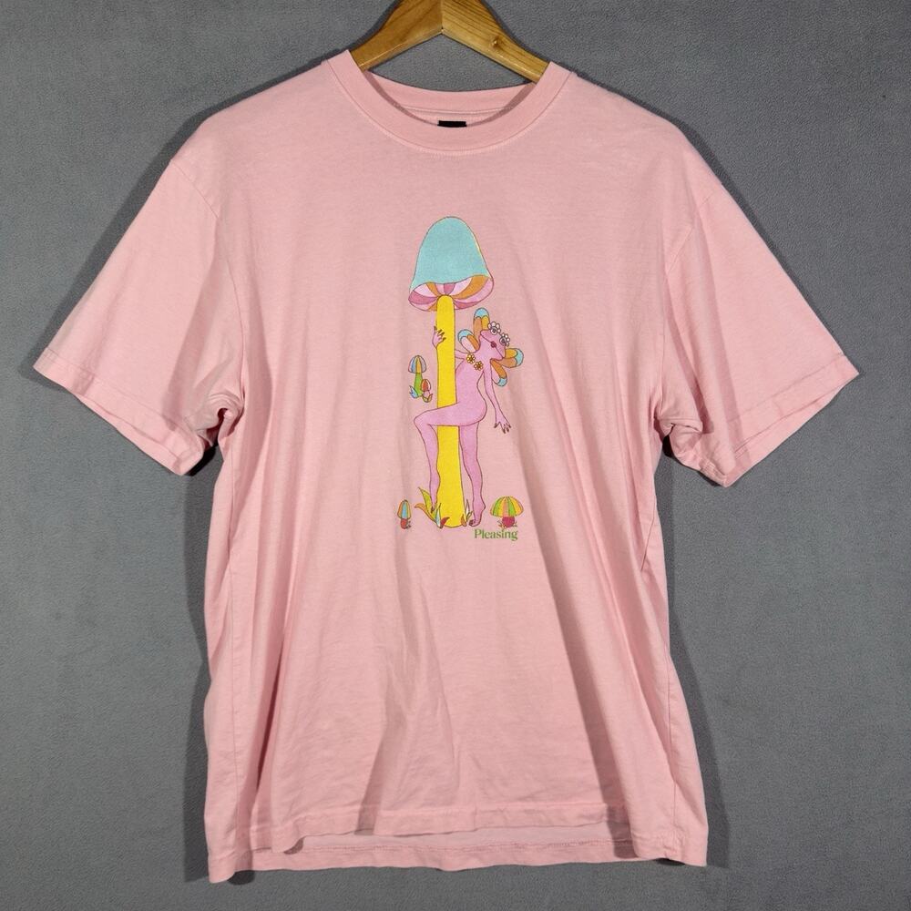 Harry Styles Pleasing Shroom Bloom T-Shirt, Pink, Size: Medium